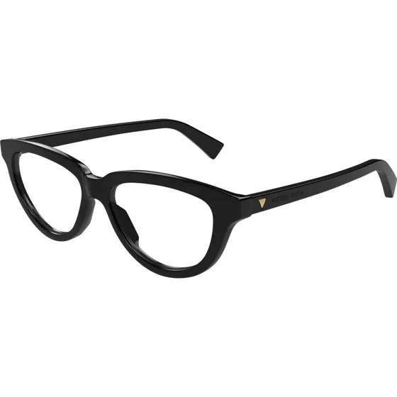 Bottega Veneta BV1366O 001 Montature Cat Eye Nero Trasparente