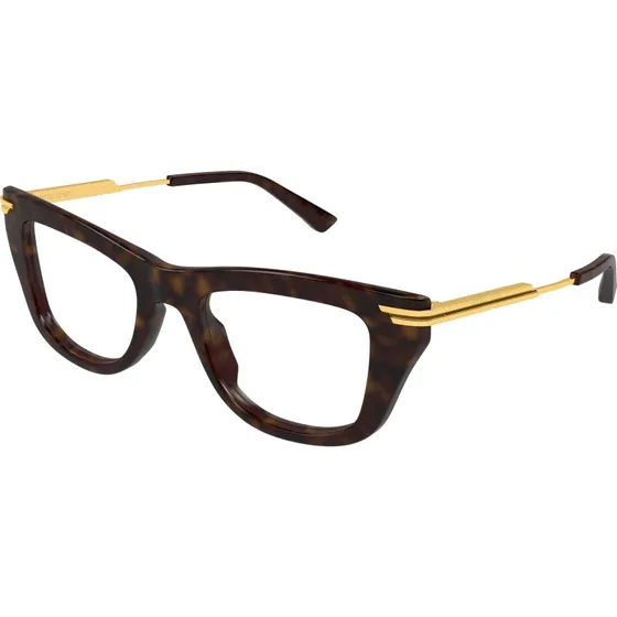 Bottega Veneta BV1370O 002 Montature da Vista Acetato Havana
