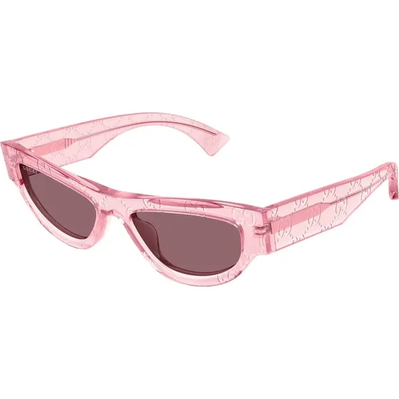 Gucci GG1834S 010 Occhiali da Sole Cat Eye Rosa e Rosso