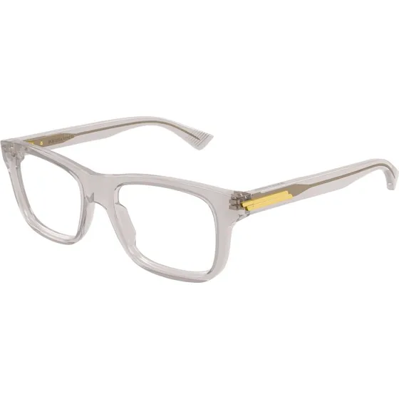 Bottega Veneta BV1412O 007 Occhiali da Vista Squadrati Grigio Trasparente