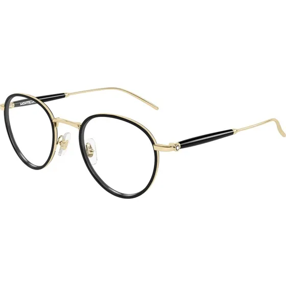 Montblanc MB0442O 001 Occhiali da Vista Uomo Metallo Oro Rotondi