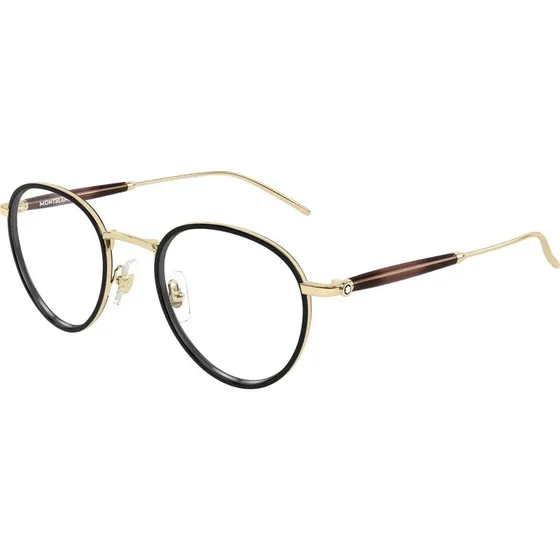 Montblanc MB0442O 002 Montature da Vista Rotonde in Metallo Oro