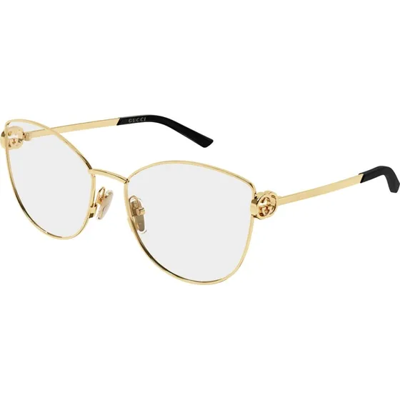 Gucci GG2049O 001 Montature da Vista Farfalla Metallo Oro