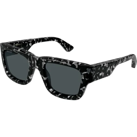 Gucci GG1668S 007 Occhiali da Sole Squadrati Acetato Havana