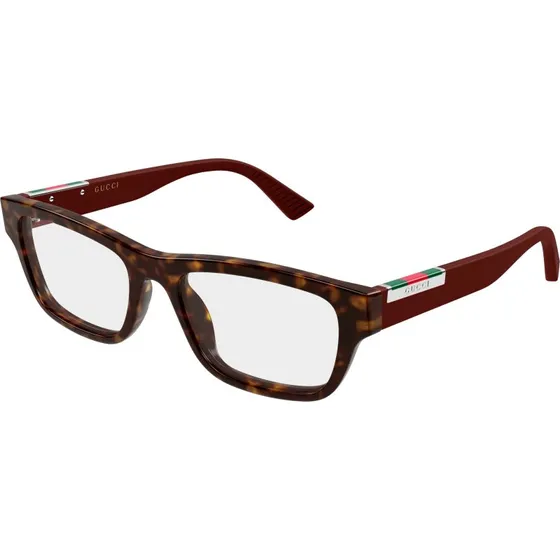Gucci GG2091O 007 Montatura da Vista Squadrata in Acetato Havana