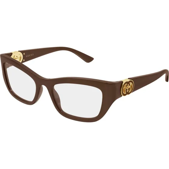 Gucci GG2125O 004 Occhiali da Vista Cat Eye Marrone Trasparente