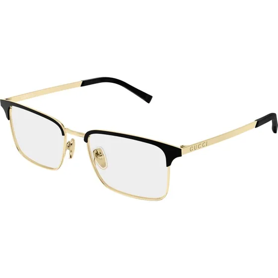 Gucci GG2136O 001 Occhiali da Vista Uomo - Montatura Metallo Oro