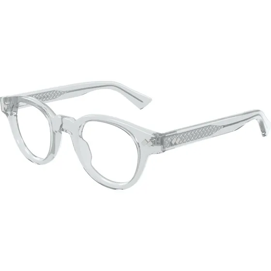 Bottega Veneta BV1443O 003 Montature da Vista Rotonde Grigio Trasparente