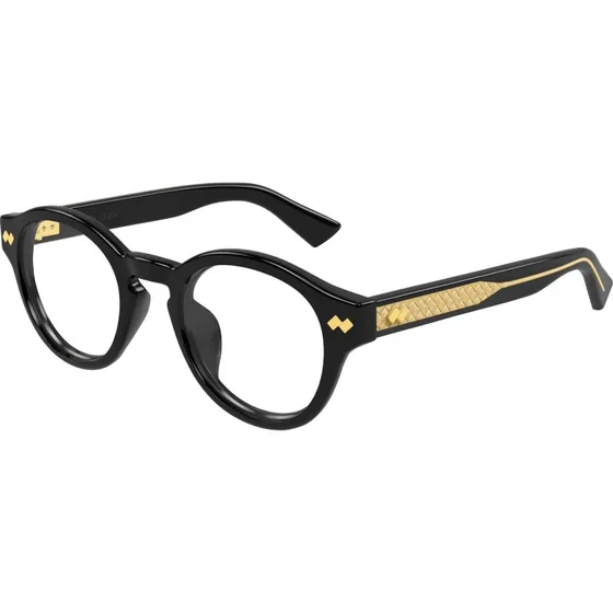 Bottega Veneta BV1444OA 001 Montature da Vista Rotonde in Acetato