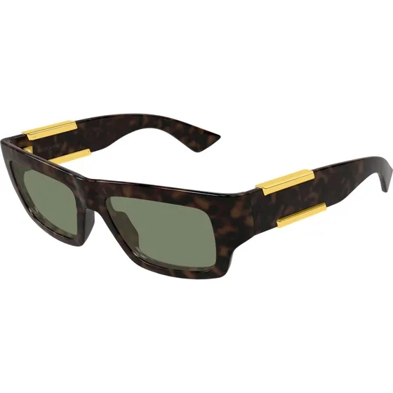 Bottega Veneta BV1452S 002 Occhiali da Sole Squadrati Havana