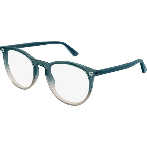Gucci GG0027O 020 Montature da Vista Rotonde in Acetato Grigio
