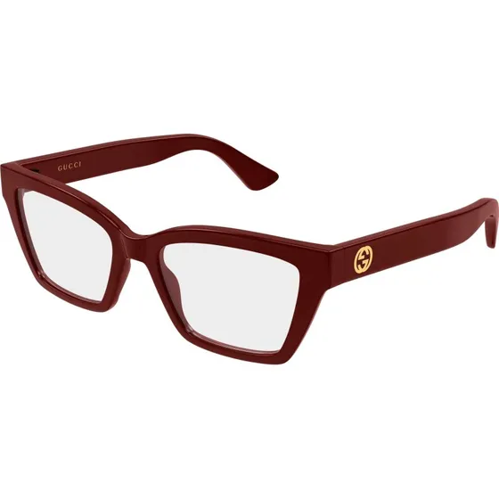 Gucci GG1715O 016 Montature da Vista Cat Eye Bordeaux Trasparente