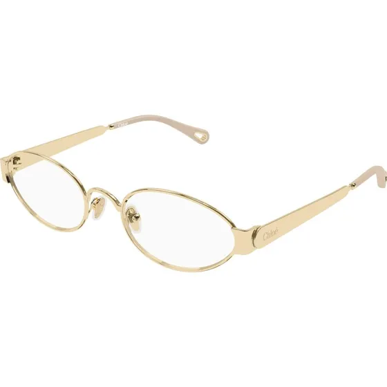 Chloé CH0355O 001 Montature da Vista Rotonde in Metallo Oro