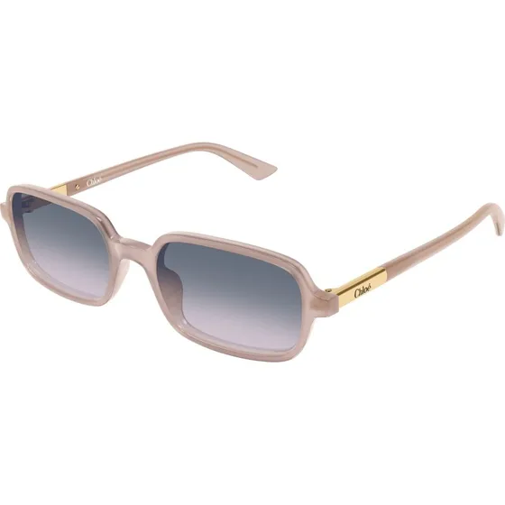 Chloé CH0363S 005 Occhiali da Sole Squadrati in Acetato Beige e Grigio