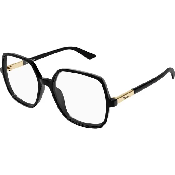 Chloé CH0368O Montature da Vista Geometriche in Acetato Nero