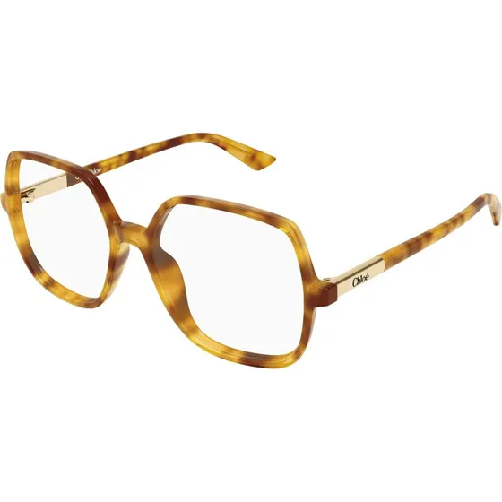 Chloé CH0368O 003 Montature da Vista Geometriche Havana