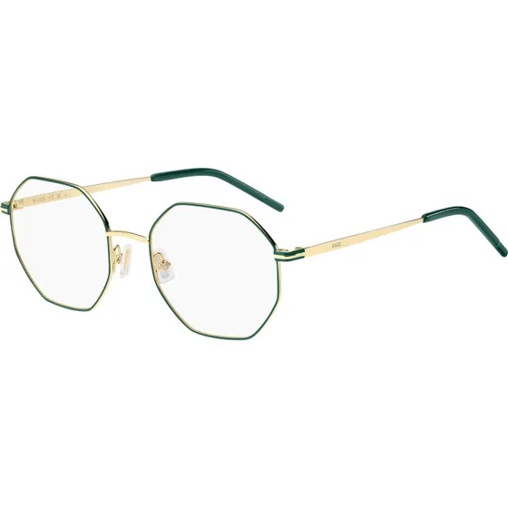Hugo Boss BOSS 1590 PEF Montatura da Vista Geometrica Oro Verde