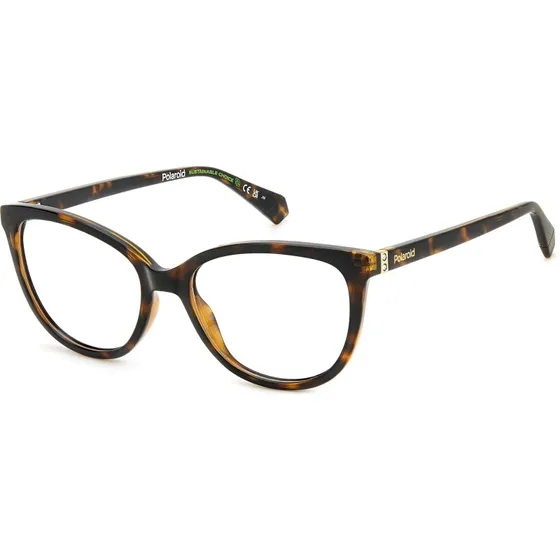 Polaroid Donna PLD D504 086 Montatura Cat Eye Havana
