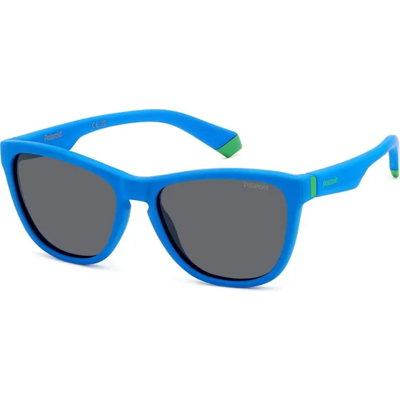 Polaroid Junior PLD 8056/S Occhiali da Sole Bambino Polarizzati Blu