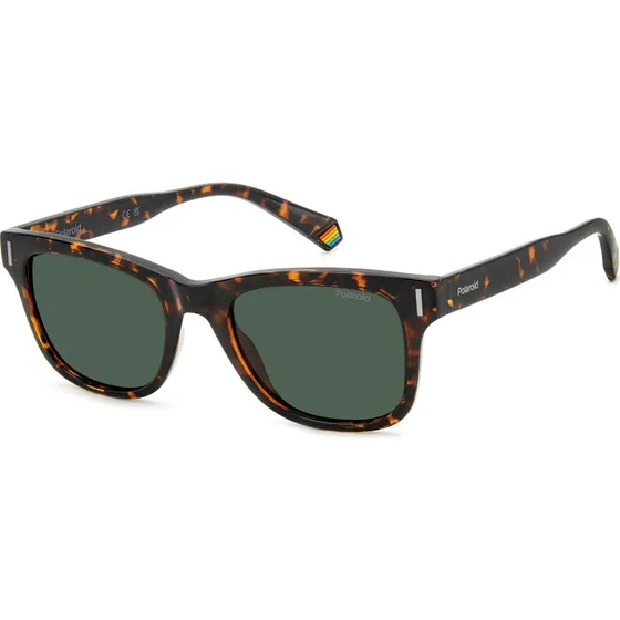 Polaroid PLD 6206/S Occhiali da Sole Squadrati Havana Verde Polarizzati