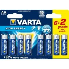 Varta Batterie AA Alcaline 8+4 Pezzi