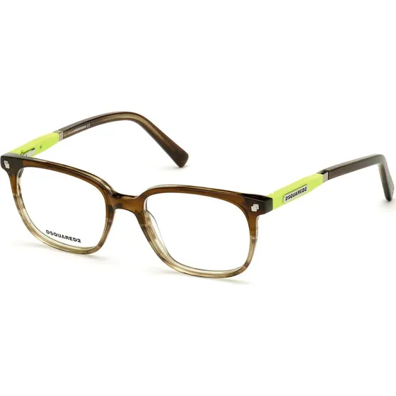 Dsquared2 DQ5297 047 Occhiali da Vista Quadrati in Acetato Marrone