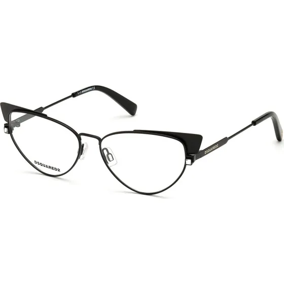 Dsquared2 DQ5304 002 Occhiali da Vista Cat Eye in Metallo Nero