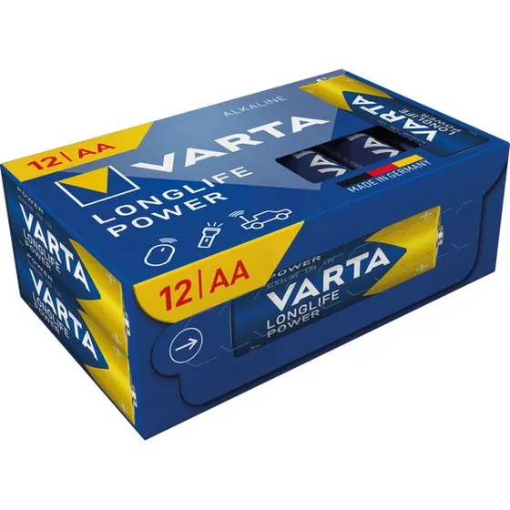 VARTA Longlife Power, Batteria AA (Mignon) 12 Pezzi
