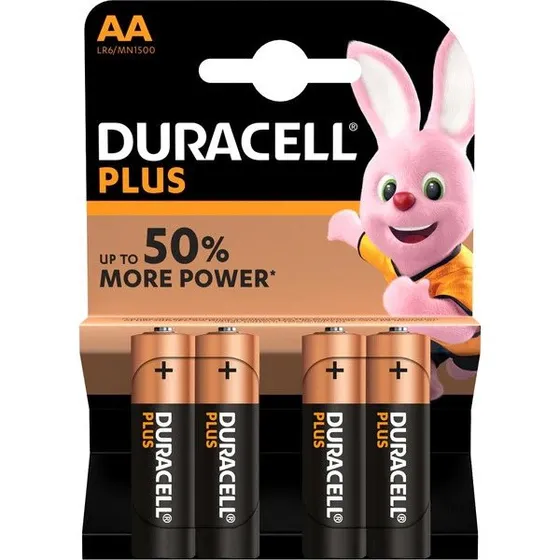 Duracell Plus Power AA 1,5 V - 4 pezzi