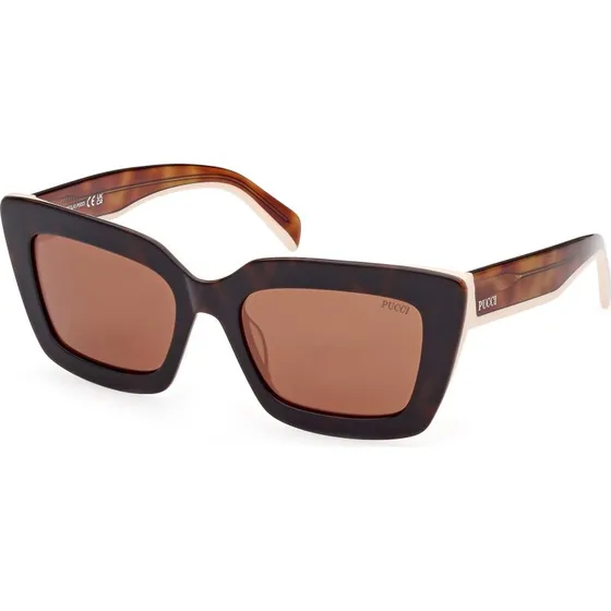 Emilio Pucci Occhiali da Sole EP0202 Havana Marrone Squadrati