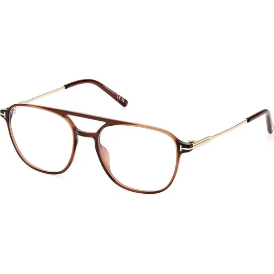 Tom Ford FT5874-B 048 Montature da Vista Pilot Marrone