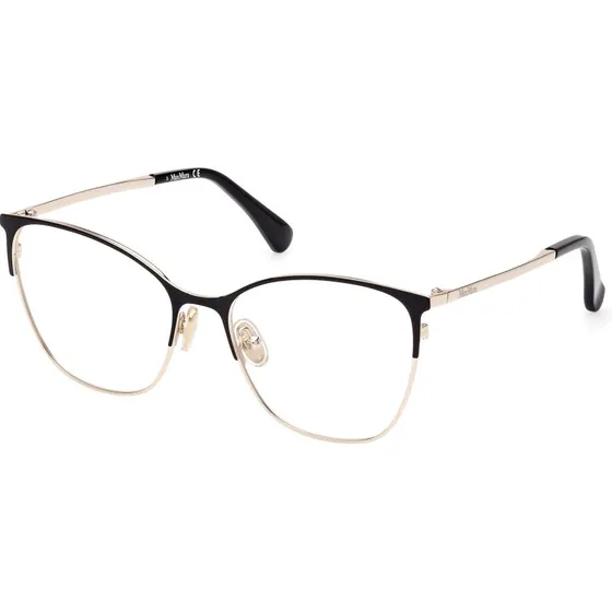 Max Mara MM5104 005 Montature da Vista Cat Eye in Metallo Nero