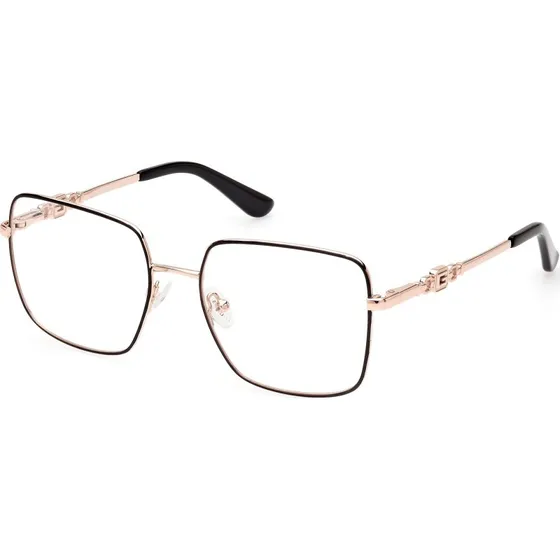 Guess GU2953 005 Occhiali da Vista Quadrati in Metallo Nero