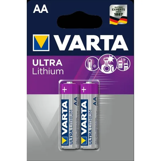 Varta Ultra Lithium AA 1.5V 1100 mAh (2 pezzi)