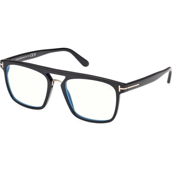 Tom Ford FT5942-B 001 Montatura Occhiali da Vista Quadrata Nera