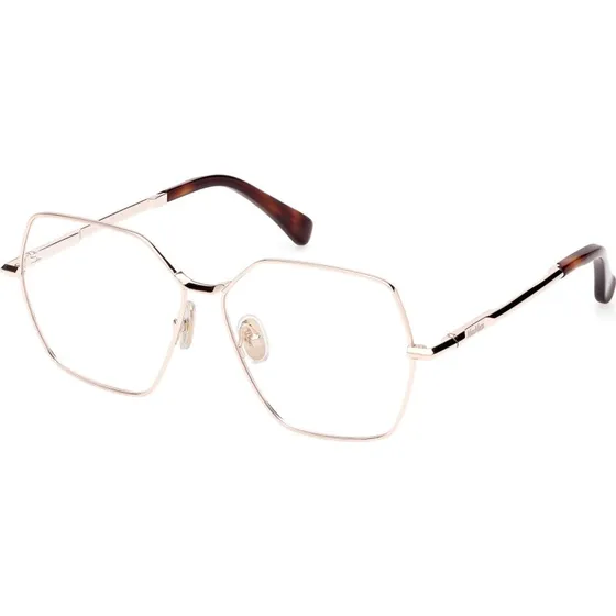Max Mara MM5154 028 Occhiali da Vista Rotondi in Metallo Oro