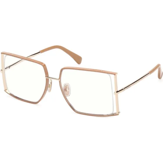 Max Mara MM5156-B 047 Montatura da Vista Metallo Marrone Squadrata