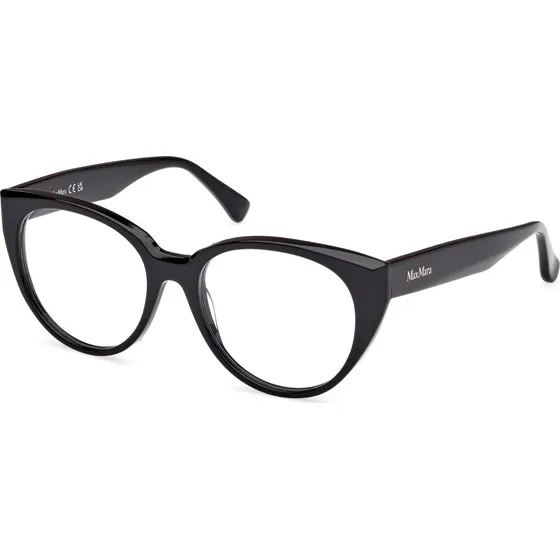 Max Mara MM5161 Occhiali da Vista Rotondi in Acetato Nero