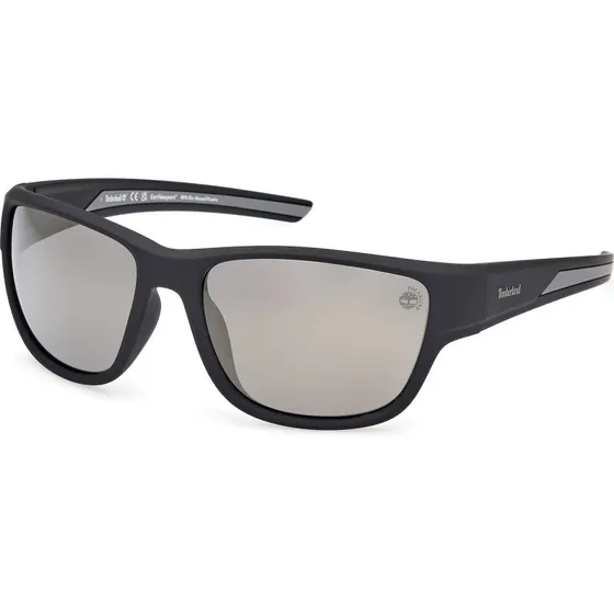 Timberland TB00023 02D Occhiali da Sole Squadrati Polarizzati Nero