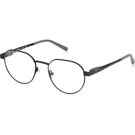 Timberland TB50028 001 Montatura da Vista Rotonda in Metallo Nero