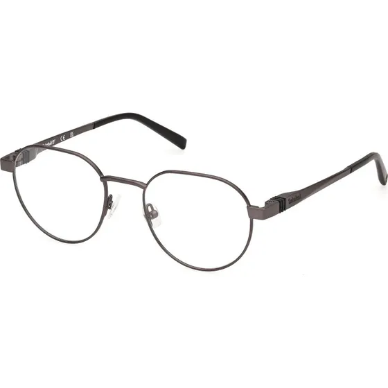 Timberland Uomo TB50028 007 Montatura da Vista Metallo Grigio Rotonda