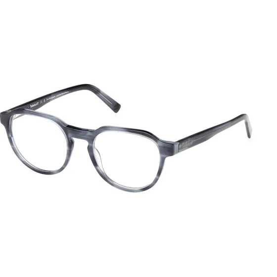Timberland Uomo TB50032 090 Montatura Occhiali Vista Blu Rotonda