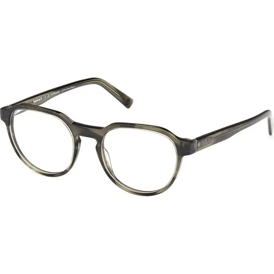 Timberland TB50032 096 Montature da Vista Rotonda Verde Uomo