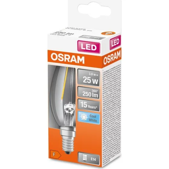 Osram STAR Classic B LED Candela 2,5W 4000K E14