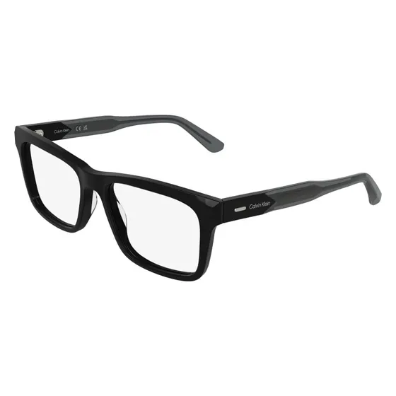 Calvin Klein CK25544 001 Montatura da Vista Quadrata in Acetato Nero