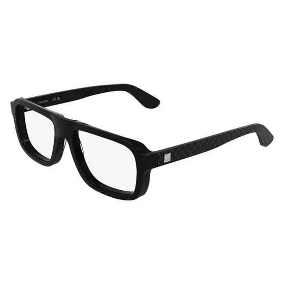 Calvin Klein CK25548 001 Montature da Vista Squadrate in Acetato Nero