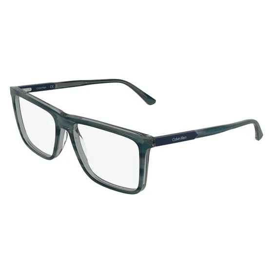 Calvin Klein CK26517 Montatura da Vista Acetato Petrolio Squadrata