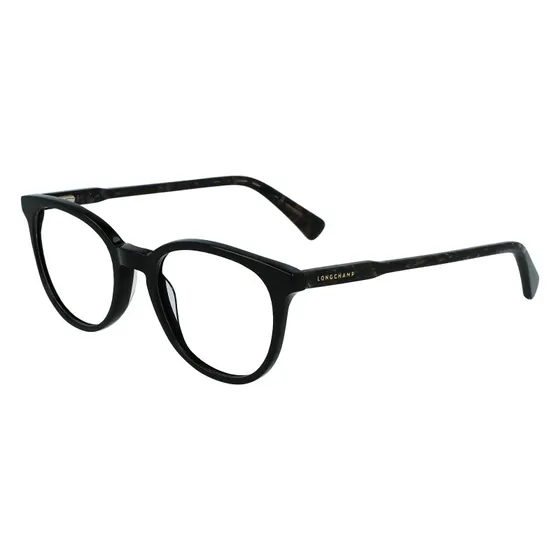 Longchamp LO2608 002 Montature da Vista Squadrate in Acetato Nero