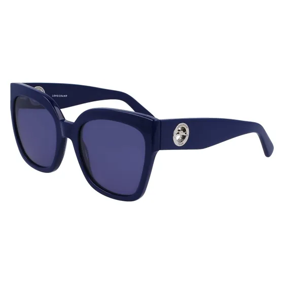 Longchamp LO717S Occhiali da Sole Quadrati Blu Acetato