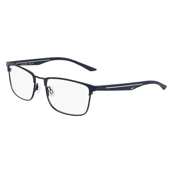 Nike 4314 410 Montature da Vista Metallo Blu Squadrata
